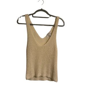 ✨ Forever 21 Small Tan Cream Coastal Knit Tank ✨